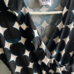 Leota Elegant Black and White Dress